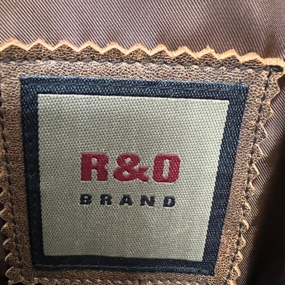R&O Brand 100% Genuine Leather Duster Brown Jacket Women Medium Old Money Luxury - Picture 3 of 13